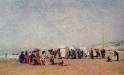 Eugene Boudin Strand von Trouville oil painting on canvas